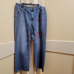 Vintage Pepsi Cola Men's 38 Wide Leg Distressed Jeans